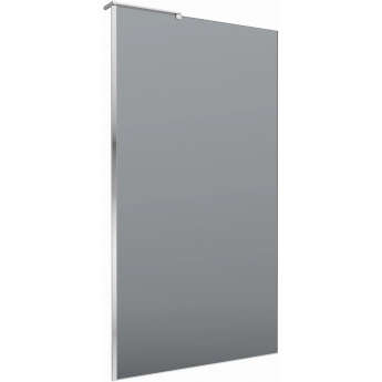 Душевая перегородка BELBAGNO UNO UNO-L-1-TB-110-GR-Cr 110 см, профиль хром, стекло графитовое