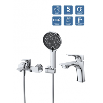 Комплект смесителей для ванной BELBAGNO MARINO-VASM/LVM-CRM